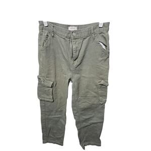 Army Green Stretch Dad Jean - Pacsun - 28